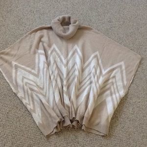 Cowl neck poncho